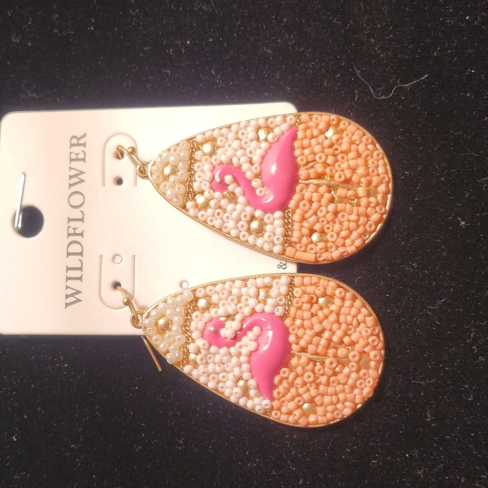 Flamingo earrings